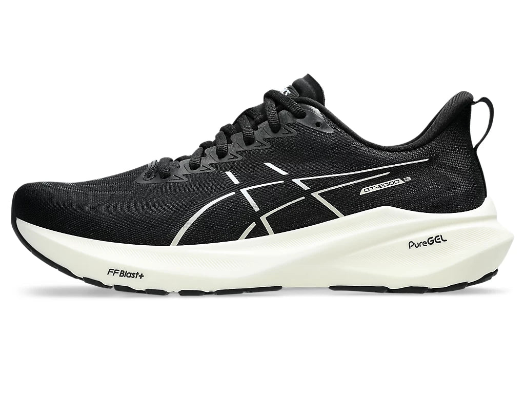 Asics Men's GT-2000 13 Standard (D) Running Shoes in Black/White