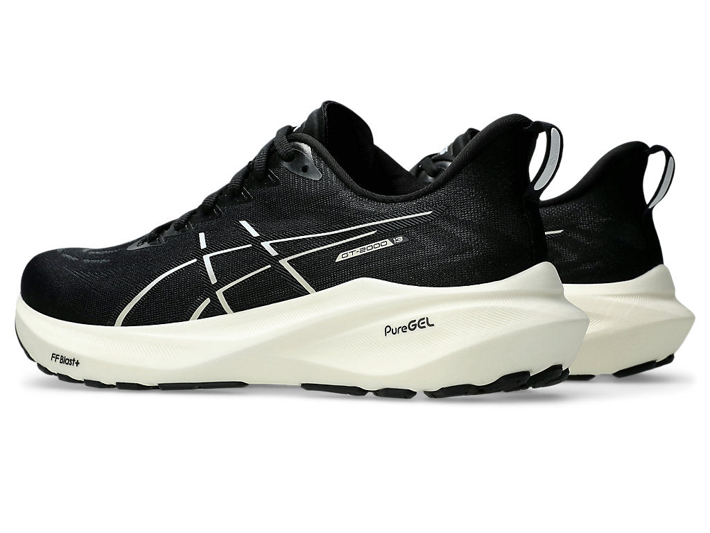 Asics Men's GT-2000 13 Wide (2E) Running Shoes in Black/White