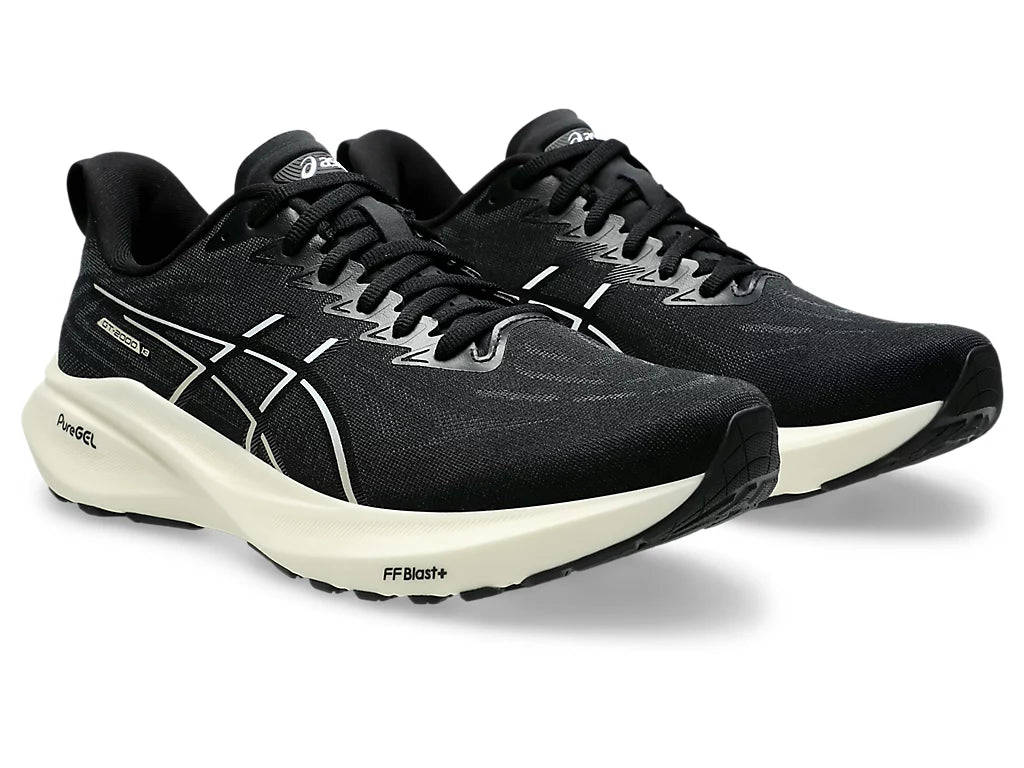 Asics Men's GT-2000 13 Wide (2E) Running Shoes in Black/White