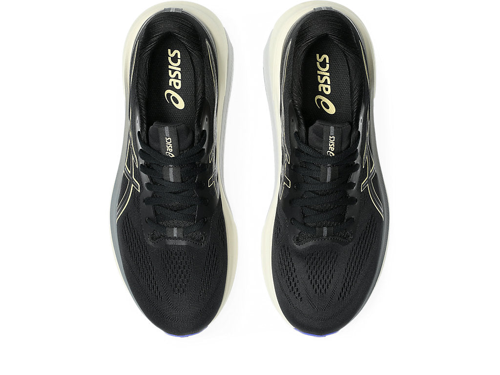 Asics Men's GT-4000 4 Wide (2E) Running Shoes in Black/Light Orange