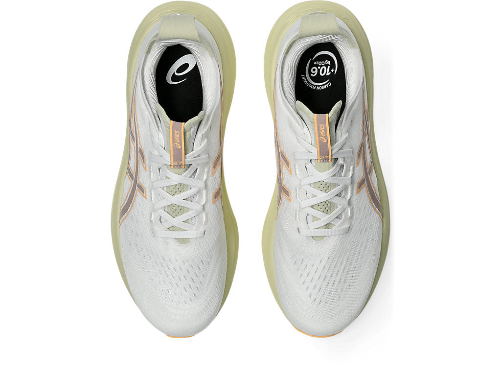 Asics Men's GEL-NIMBUS 27 Extra Wide (4E) Running Shoes in White/Fawn