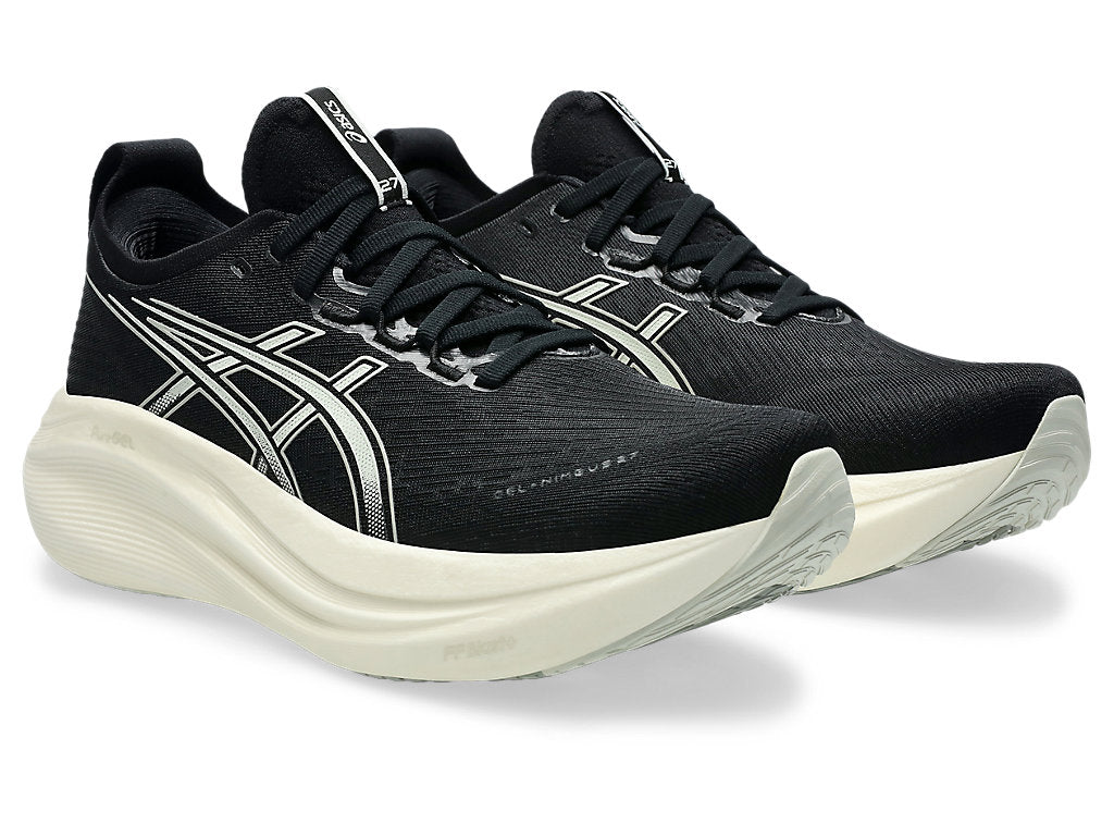 Asics Men's GEL-NIMBUS 27 Running Shoes in Black/Lake Grey