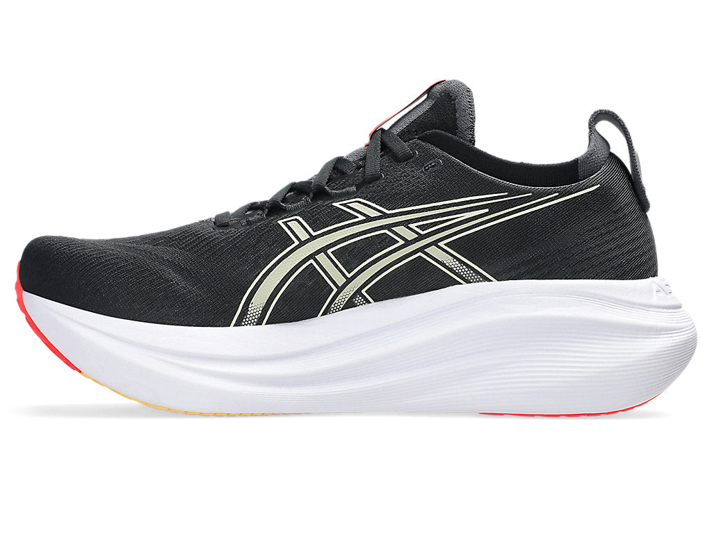 Asics Men's GEL-NIMBUS 27 Running Shoes in Black/Khaki
