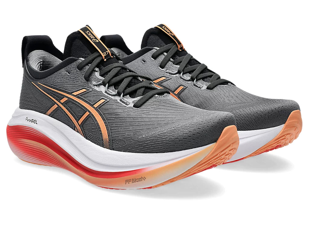 Asics Men's GEL-NIMBUS 27 Running Shoes in Carbon/Mojave