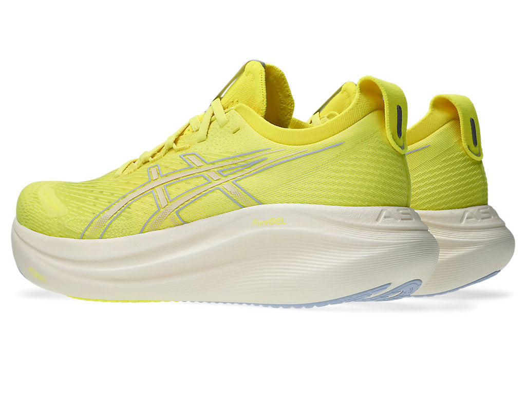 Asics Men's GEL-NIMBUS 27 Running Shoes in Citron/Cream