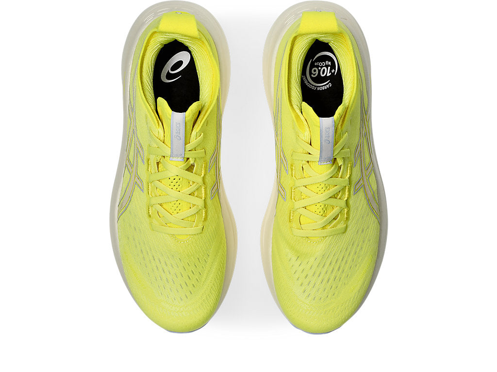 Asics Men's GEL-NIMBUS 27 Running Shoes in Citron/Cream