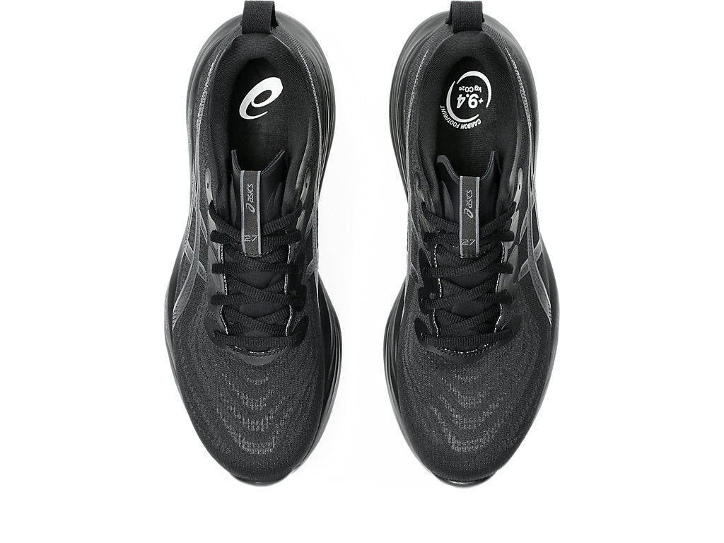 Asics Men's GEL-CUMULUS 27 Running Shoes in Black/Carrier Grey