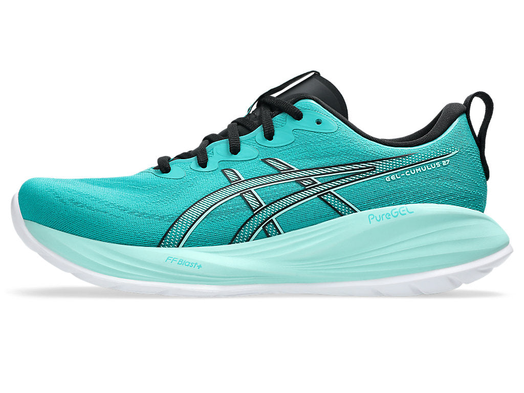 Asics Men's GEL-CUMULUS 27 Running Shoes in Wave Teal/Illuminate Mint