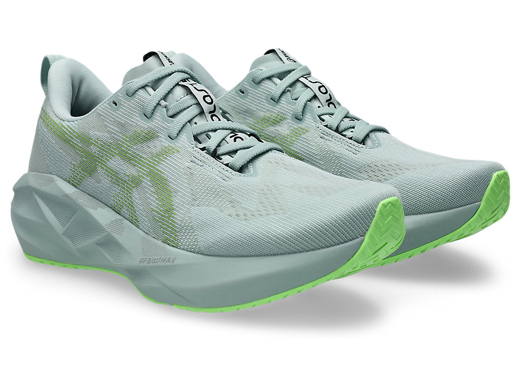 Asics Men's NOVABLAST 5 Running Shoes in Cold Moss/Light Orange