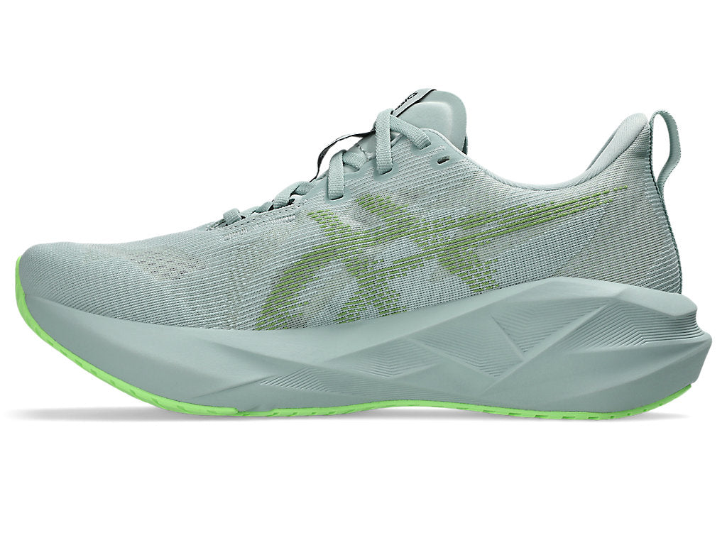 Asics Men's NOVABLAST 5 Running Shoes in Cold Moss/Light Orange