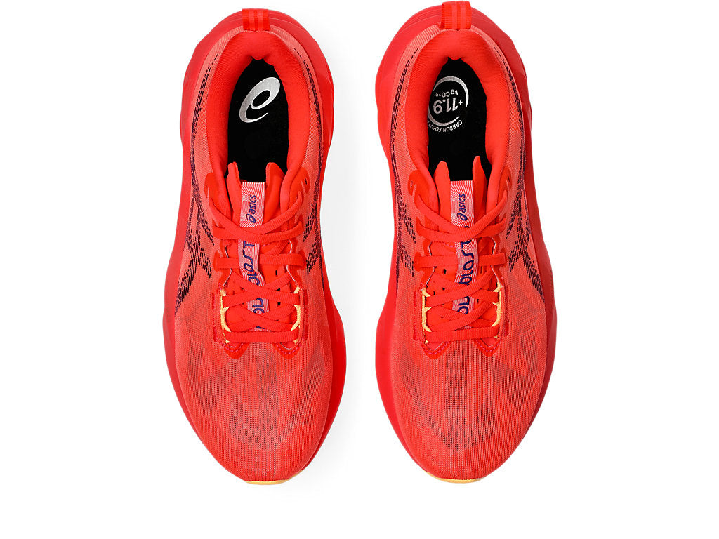 Asics Men's NOVABLAST 5 Running in Flash Red/Edo Purple