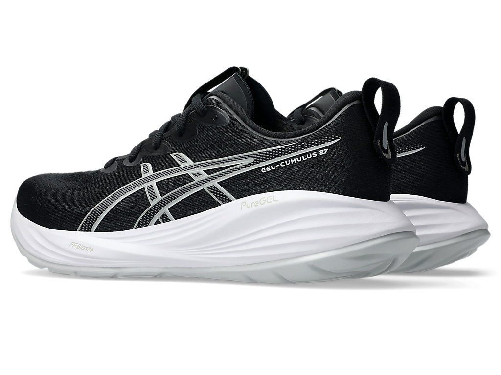 Asics Men's GEL-CUMULUS 27 Extra wide (4E) Running Shoes in Black/Concrete