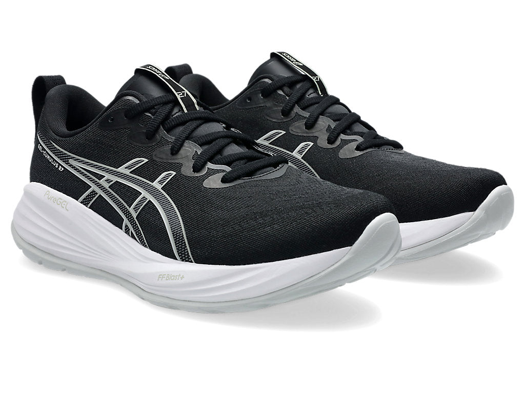 Asics Men's GEL-CUMULUS 27 Extra wide (4E) Running Shoes in Black/Concrete