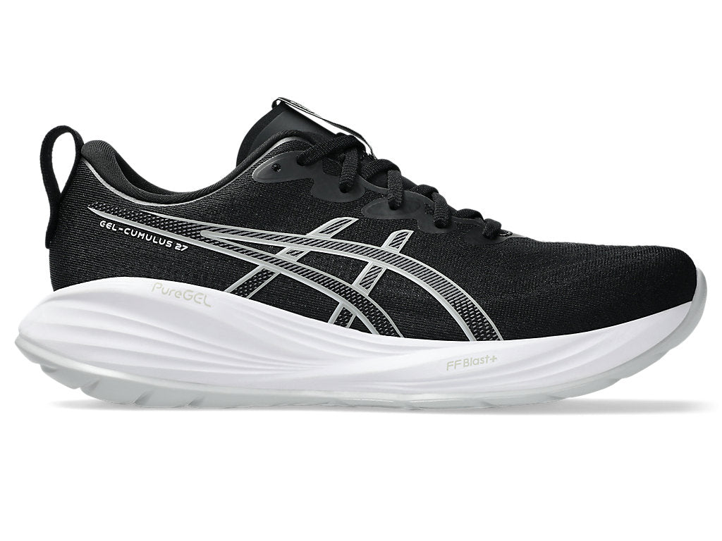 Asics Men's GEL-CUMULUS 27 Extra wide (4E) Running Shoes in Black/Concrete