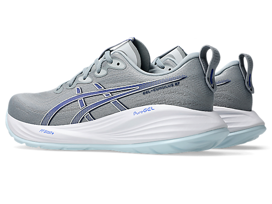 Asics Men's GEL-CUMULUS 27 Extra Wide (4E) Running Shoes in Gravel/Midnight