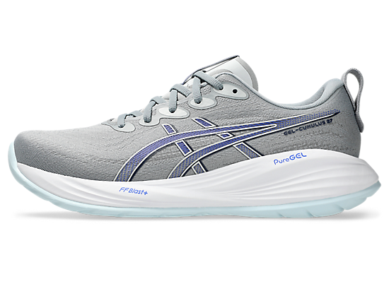 Asics Men's GEL-CUMULUS 27 Extra Wide (4E) Running Shoes in Gravel/Midnight
