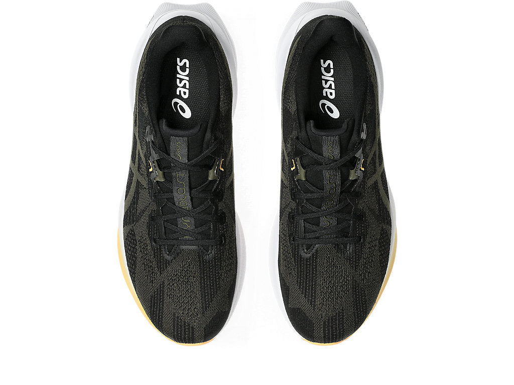 Asics Men`s DYNABLAST 5 Running Shoes in Black/Brown Stone