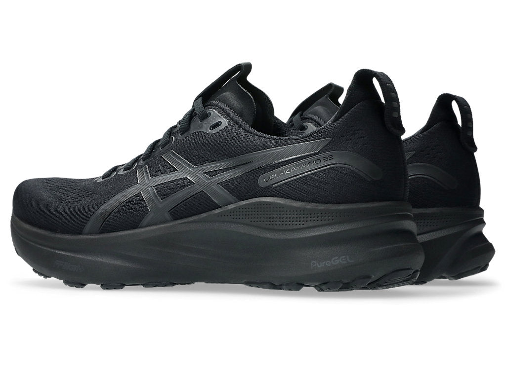 Asics Men's GEL-KAYANO 32 Wide (2E) Running Shoes in Black/Graphite Grey