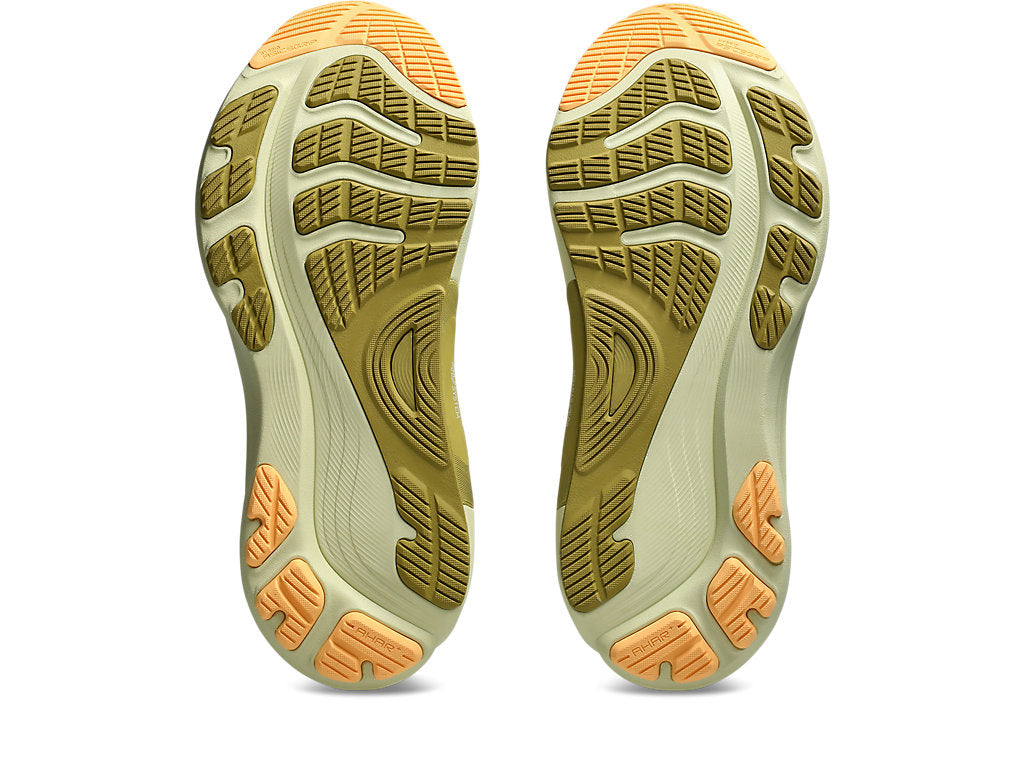 Asics Men's GEL-KAYANO 32 Wide (2E) Running Shoes in White/Orange Glow