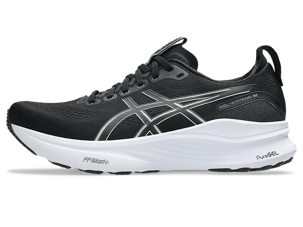 Asics Men's GEL-KAYANO 32 Running Shoes in Black/White