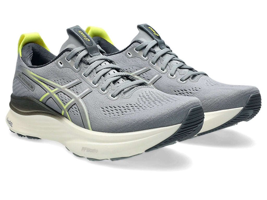 Asics Men's GEL-KAYANO 32 Running Shoes in Gravel/Citron