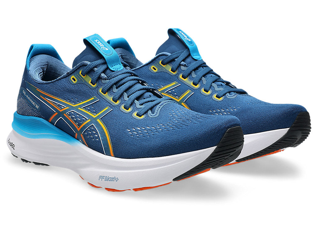Asics Men's GEL-KAYANO 32 Running Shoes in Twilight Blue/Anzu