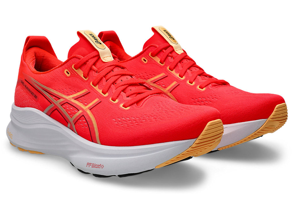 Asics Men's GEL-KAYANO 32 Running Shoes in Flash Red/Beet Juice