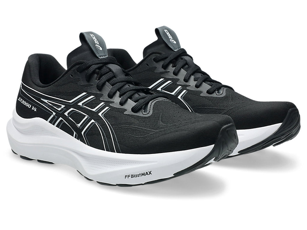 Asics Men's GT-2000 14 Running Shoes in Black/White