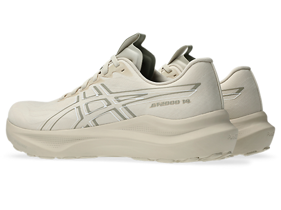 Asics Men's GT-2000 14 Running Shoes in Oatmeal/White