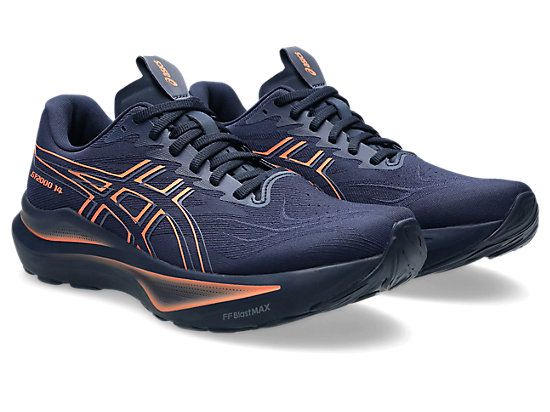 Asics Men's GT-2000 14 Running Shoes in Midnight/Vivid Coral