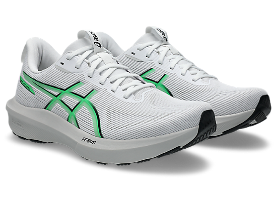 Asics Men's GT-1000 14 Running Shoes in White/Vital Green
