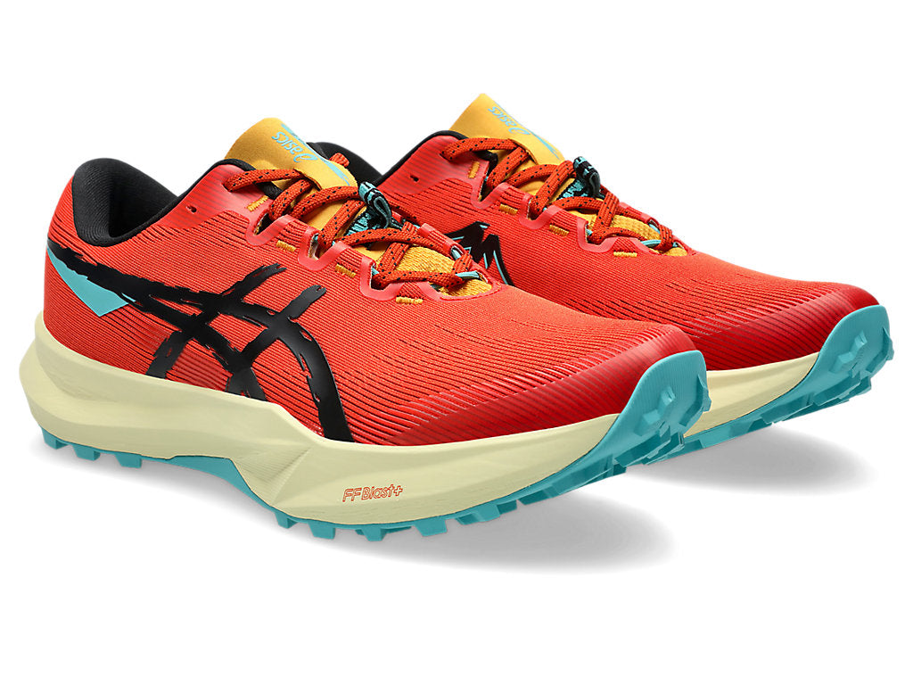 Asics Men's Fuji Lite 6 Running Shoes in Red Clay/Black