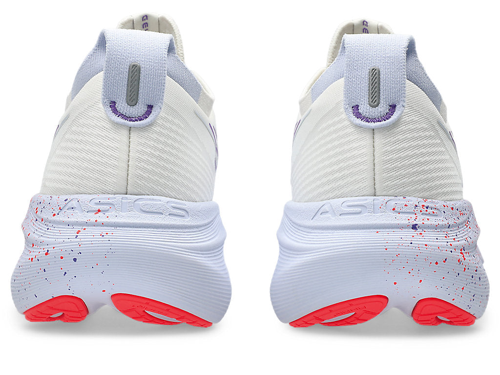 Asics Men's GEL-NIMBUS 27 TOKYO Running Shoes in Cream/Edo Purple