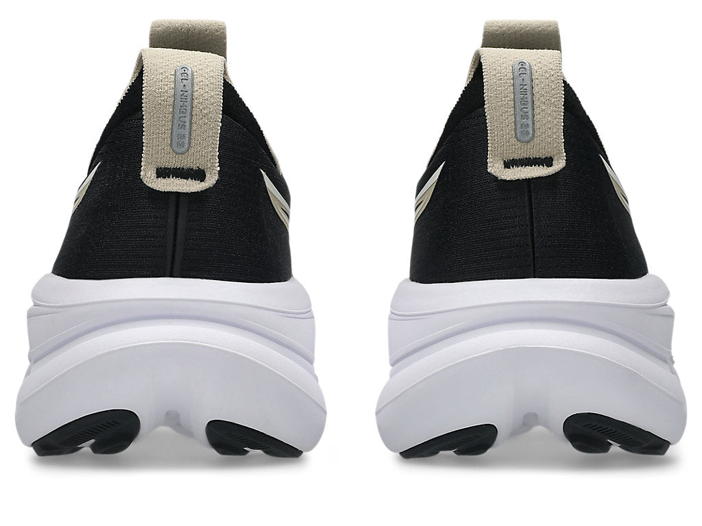 Asics Men's GEL-NIMBUS 28 Running Shoes in Black/Feather Grey