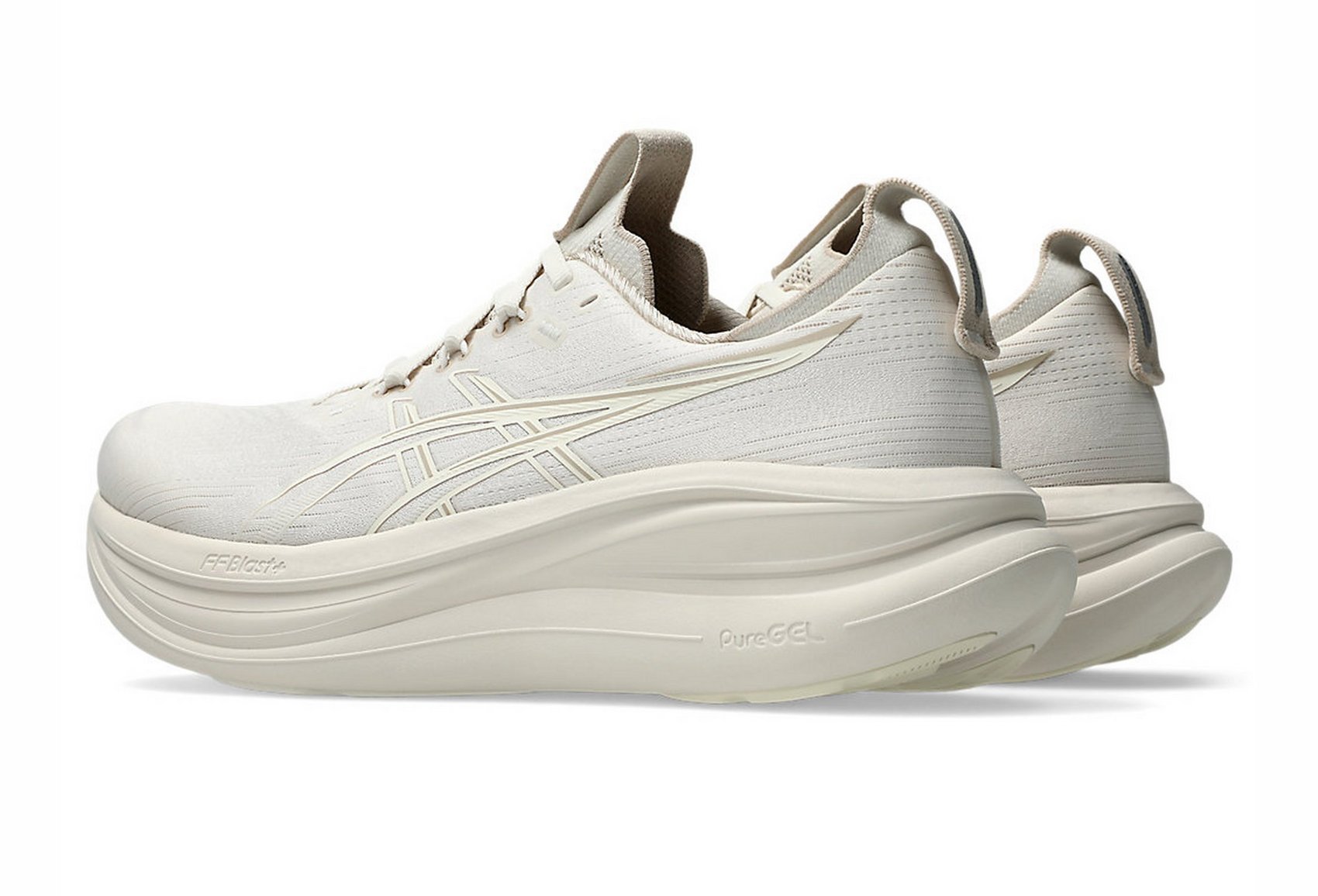 Asics Men's GEL-NIMBUS 28 Running Shoes in Soft Oat/Cream