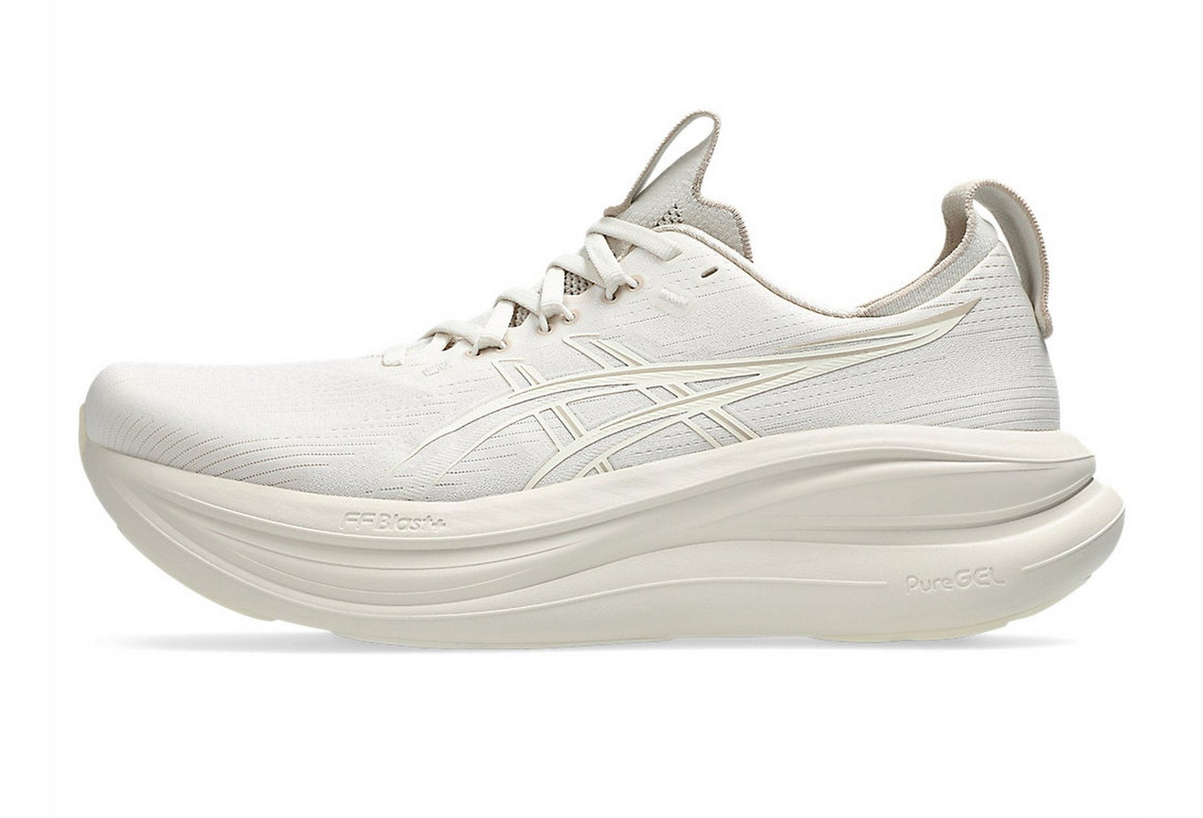 Asics Men's GEL-NIMBUS 28 Running Shoes in Soft Oat/Cream