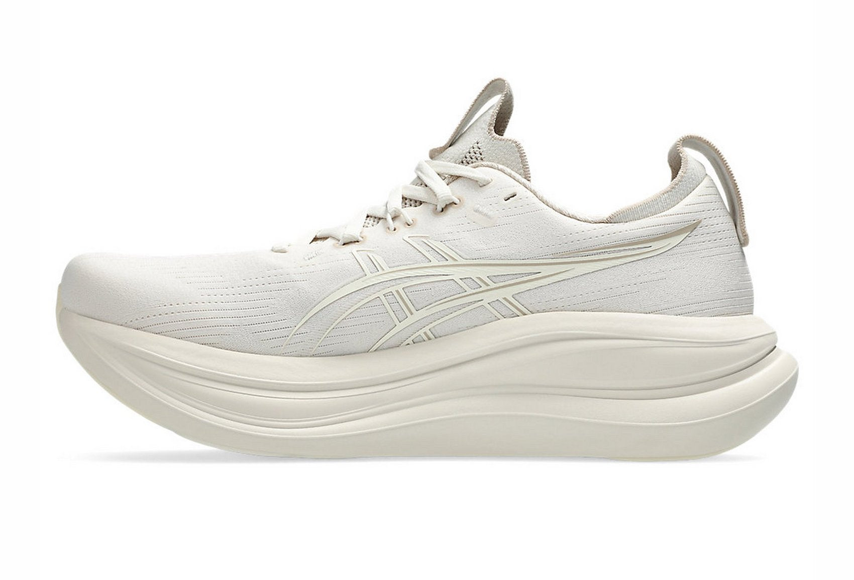 Asics Men's GEL-NIMBUS 28 Running Shoes in Soft Oat/Cream