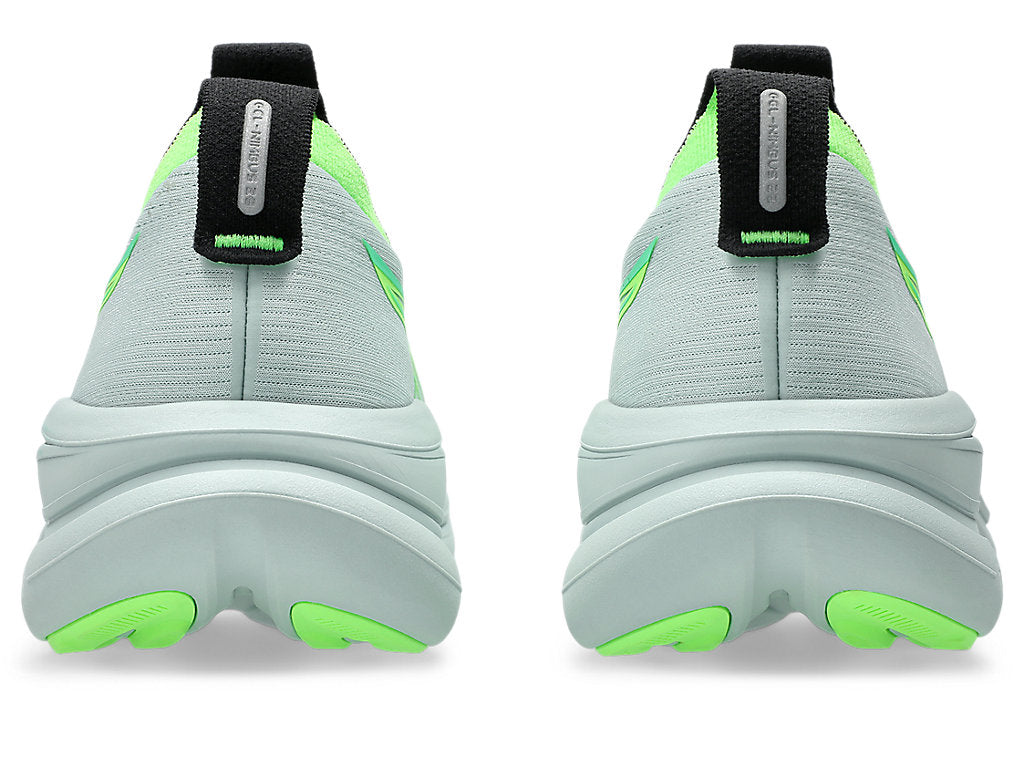 Asics Men's GEL-NIMBUS 28 Running Shoes in Cold Moss/Illuminate Green