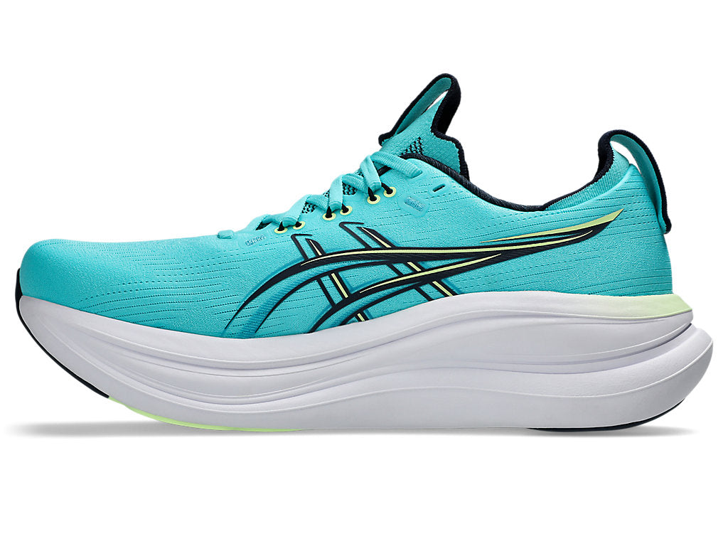 Asics Men's GEL-NIMBUS 28 Running Shoes in Energy Aqua/Midnight