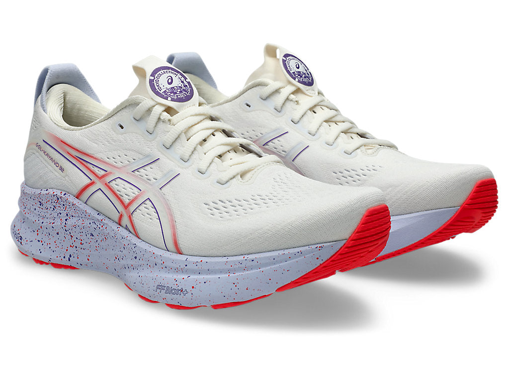 Asics Men's GEL-KAYANO 32 TOKYO Running Shoes in Cream/Edo Purple