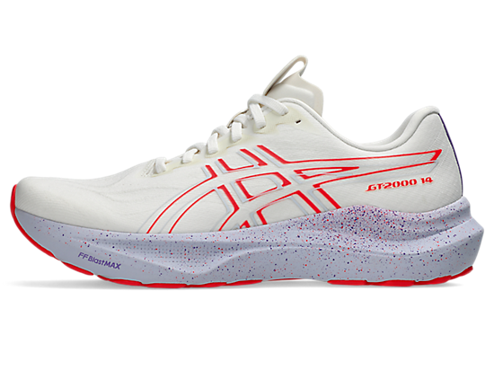 Asics Men's GT-2000 14 TOKYO Running Shoes in Cream/Edo Purple