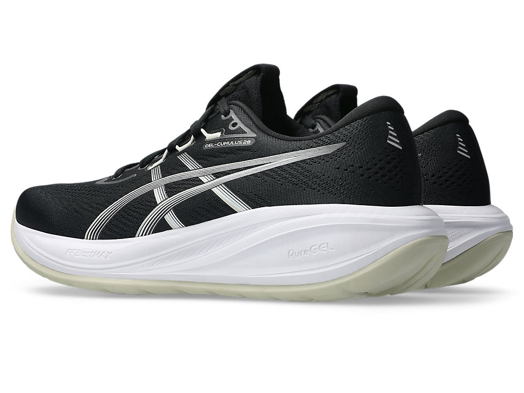 Asics Men's GEL-CUMULUS 28 Running Shoes in Black/White