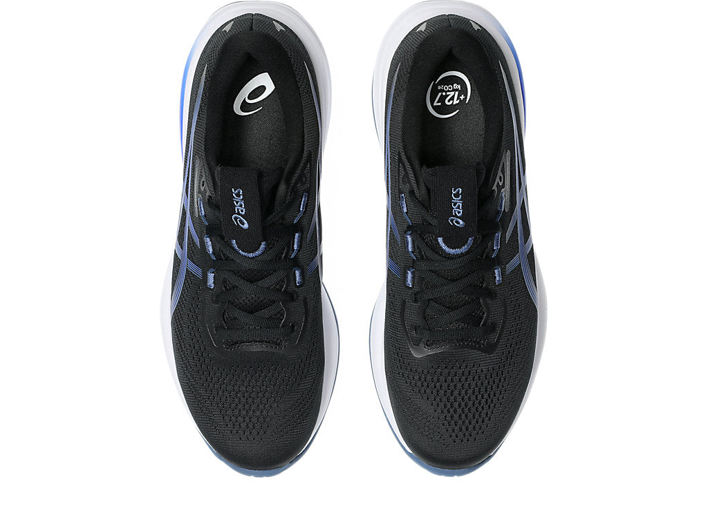 Asics Men's GEL-CUMULUS 28 Running Shoes in Black/Neon Blue