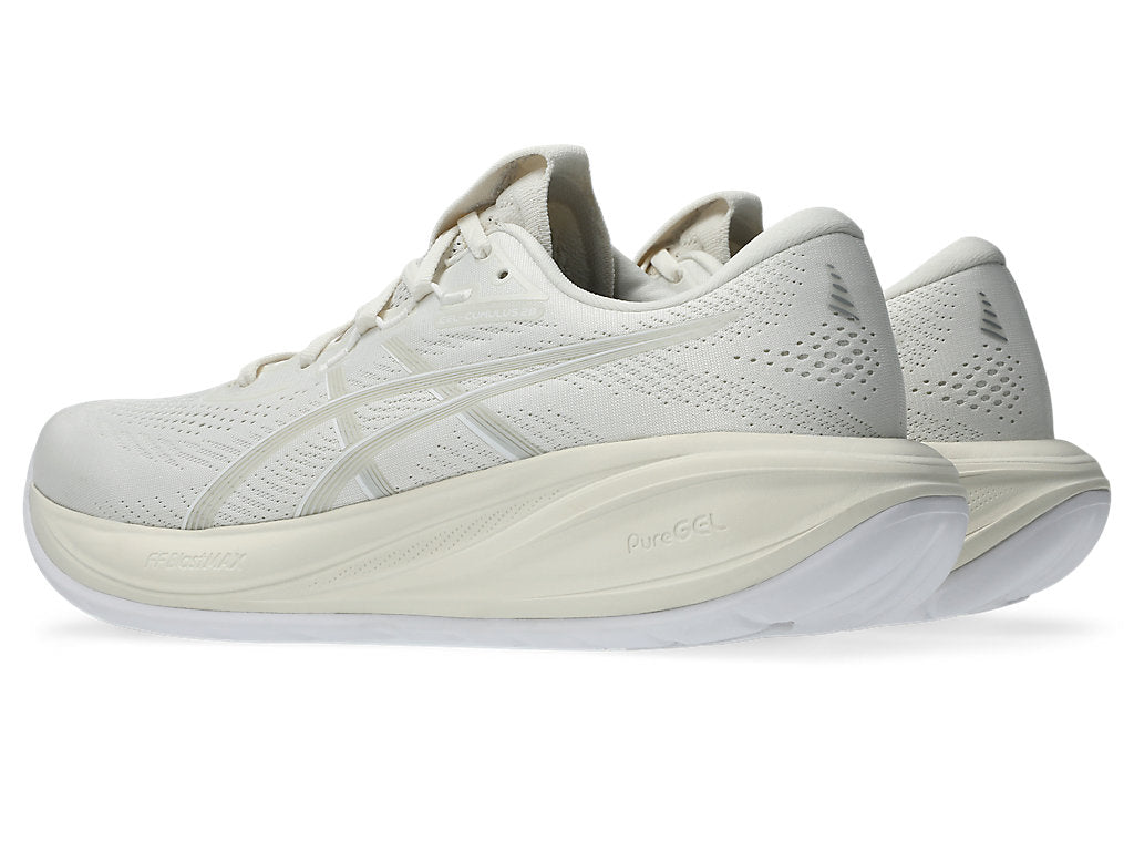 Asics Men's GEL-CUMULUS 28 Running Shoes in Cream/Glacier Grey