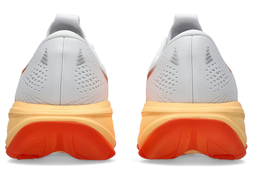 Asics Men's GEL-CUMULUS 28 Running Shoes in White/Energy Orange