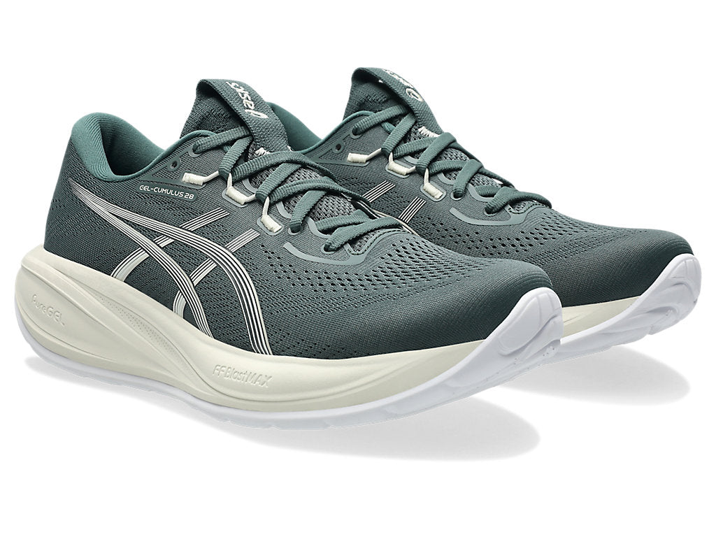 Asics Men's GEL-CUMULUS 28 Running Shoes in Dusty Fern/Ivory