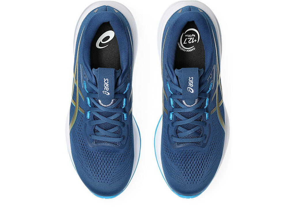 Asics Men's GEL-CUMULUS 28 Running Shoes in Twilight Blue/Yamabuki