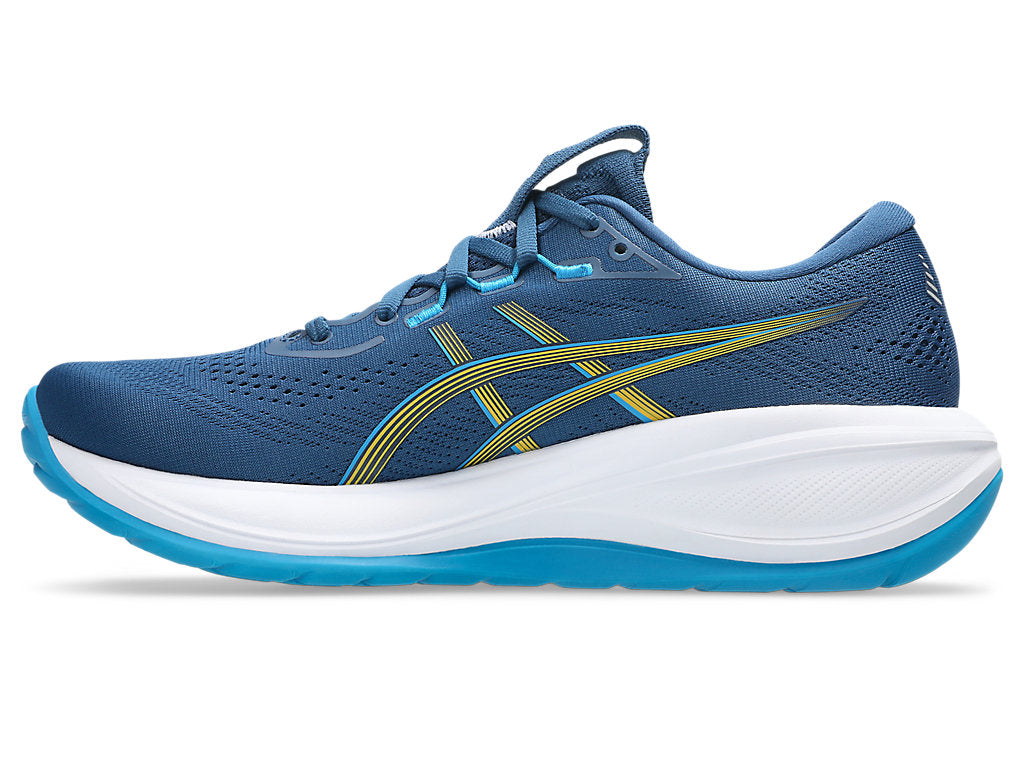 Asics Men's GEL-CUMULUS 28 Running Shoes in Twilight Blue/Yamabuki