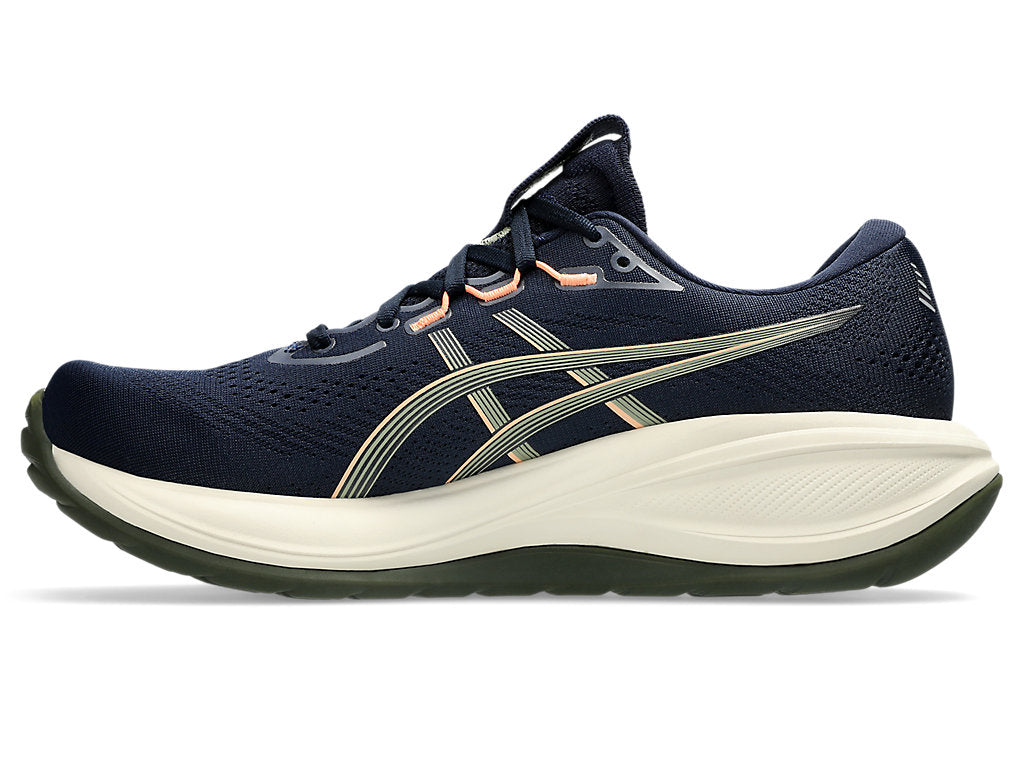 Asics Men's GEL-CUMULUS 28 Running Shoes in Midnight/Khaki Green