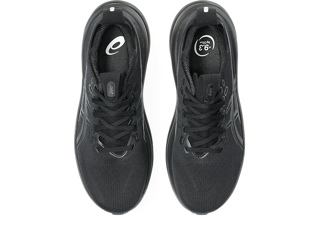 Asics Men's GEL-NIMBUS 28 Wide (2E) Running Shoes in Black/Graphite Grey